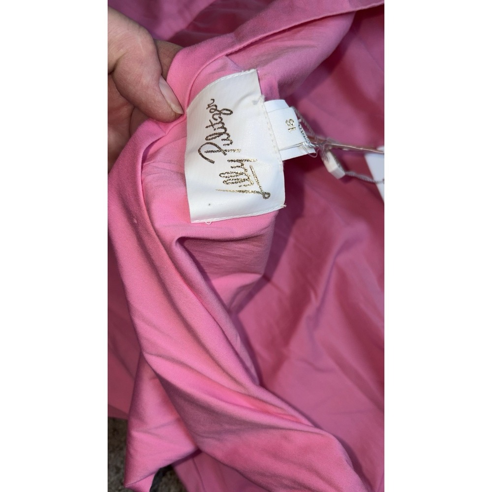 New Lilly Pulitzer Lucilyn One Shoulder Maxi Dress Tiered Confetti Pink 16 - Picture 7 of 9